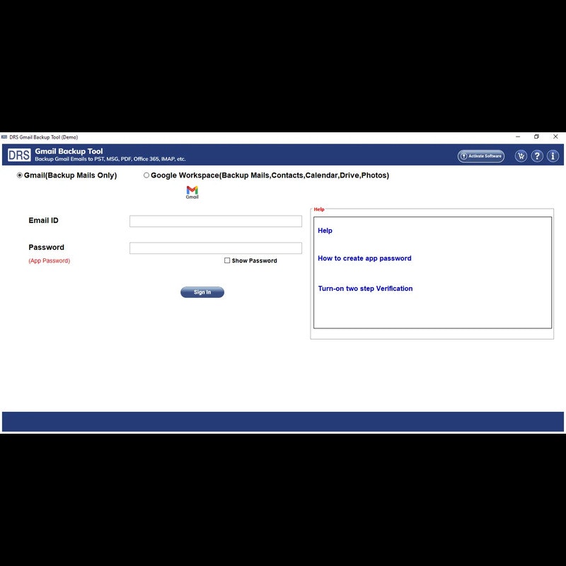 Google Mail -Migrationsinstrument - Bestes Werkzeug für Backup -Google Mail, Kontakte, Kalender und Laufwerk Medien 2