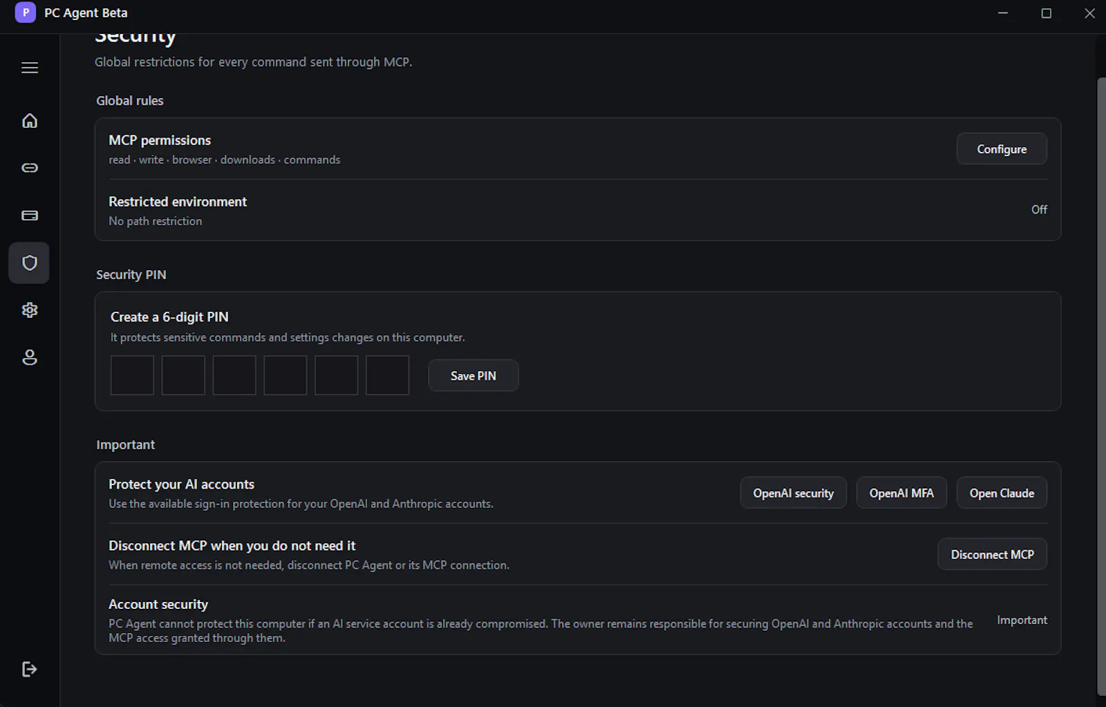 PC Agent Beta screenshot 2