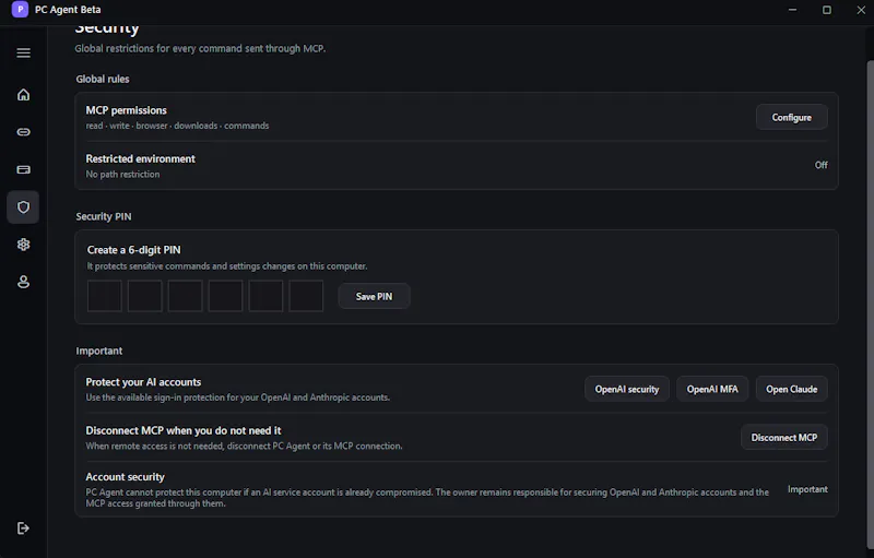 PC Agent Beta screenshot 2