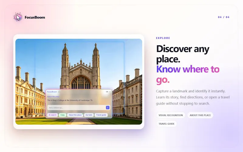 FocusBoom:Prompt-Free AI tool on Anypage screenshot 4