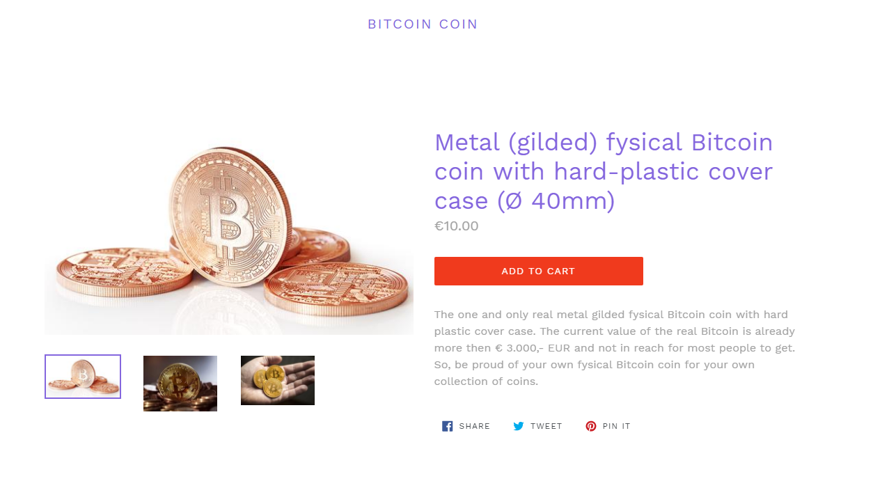 Bitcoin coin gallery image
