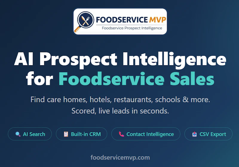 Foodservice MVP screenshot 1