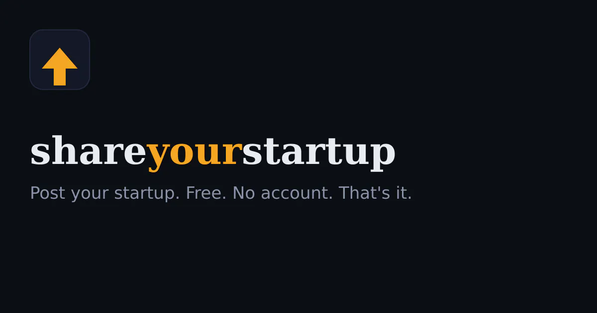 Share Your Startup gallery image