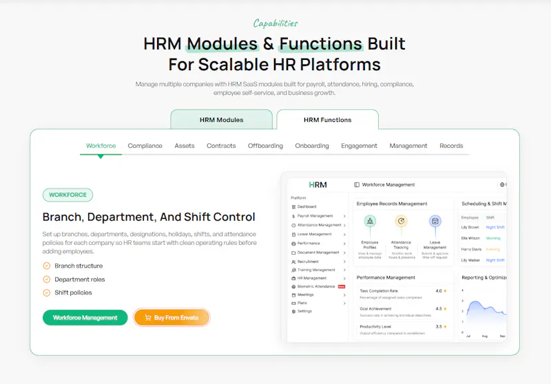 HRM SaaS screenshot 2