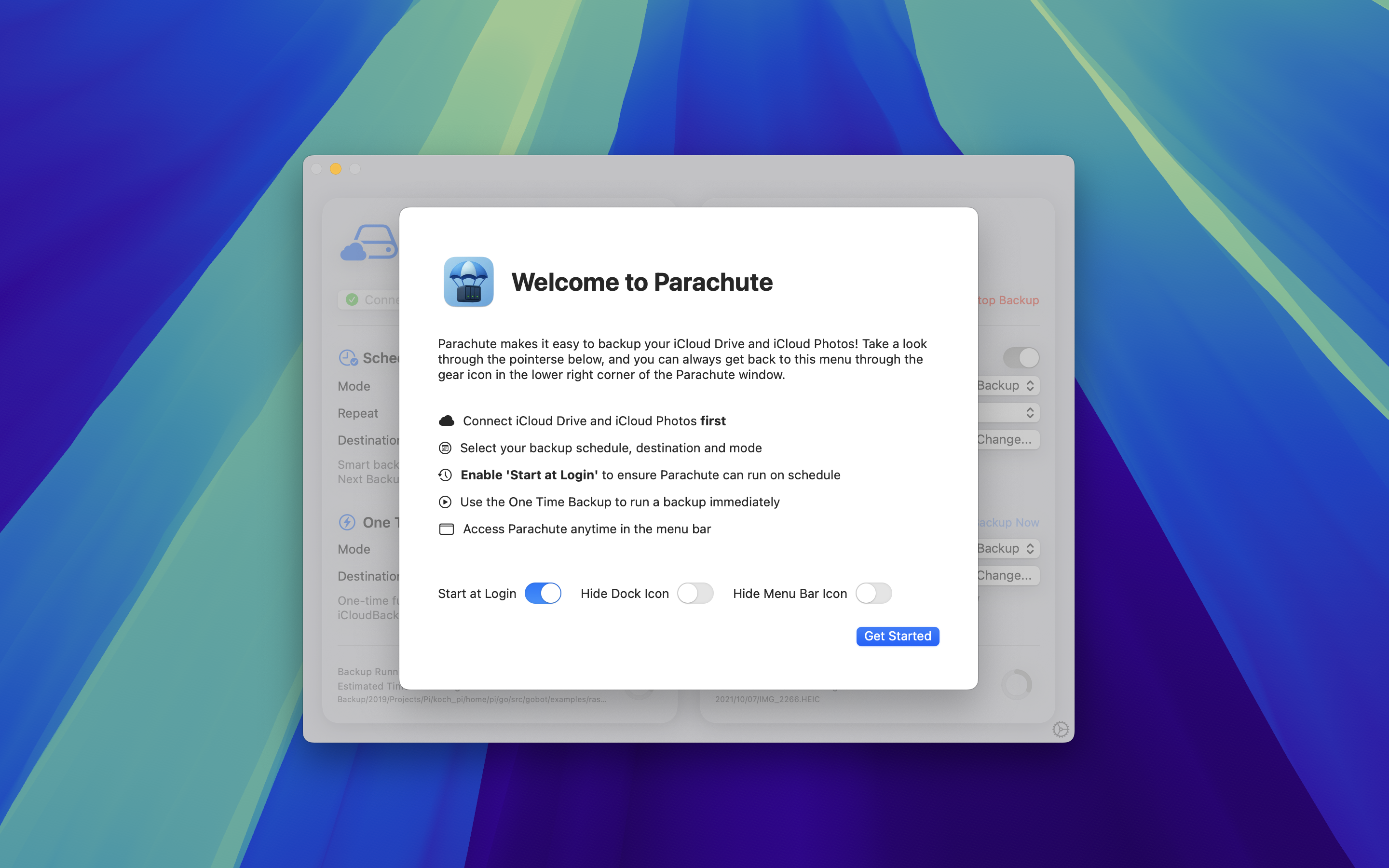 Backup del paracadute - Backup senza soluzione di continuità per iCloud Drive e iCloud foto media 9