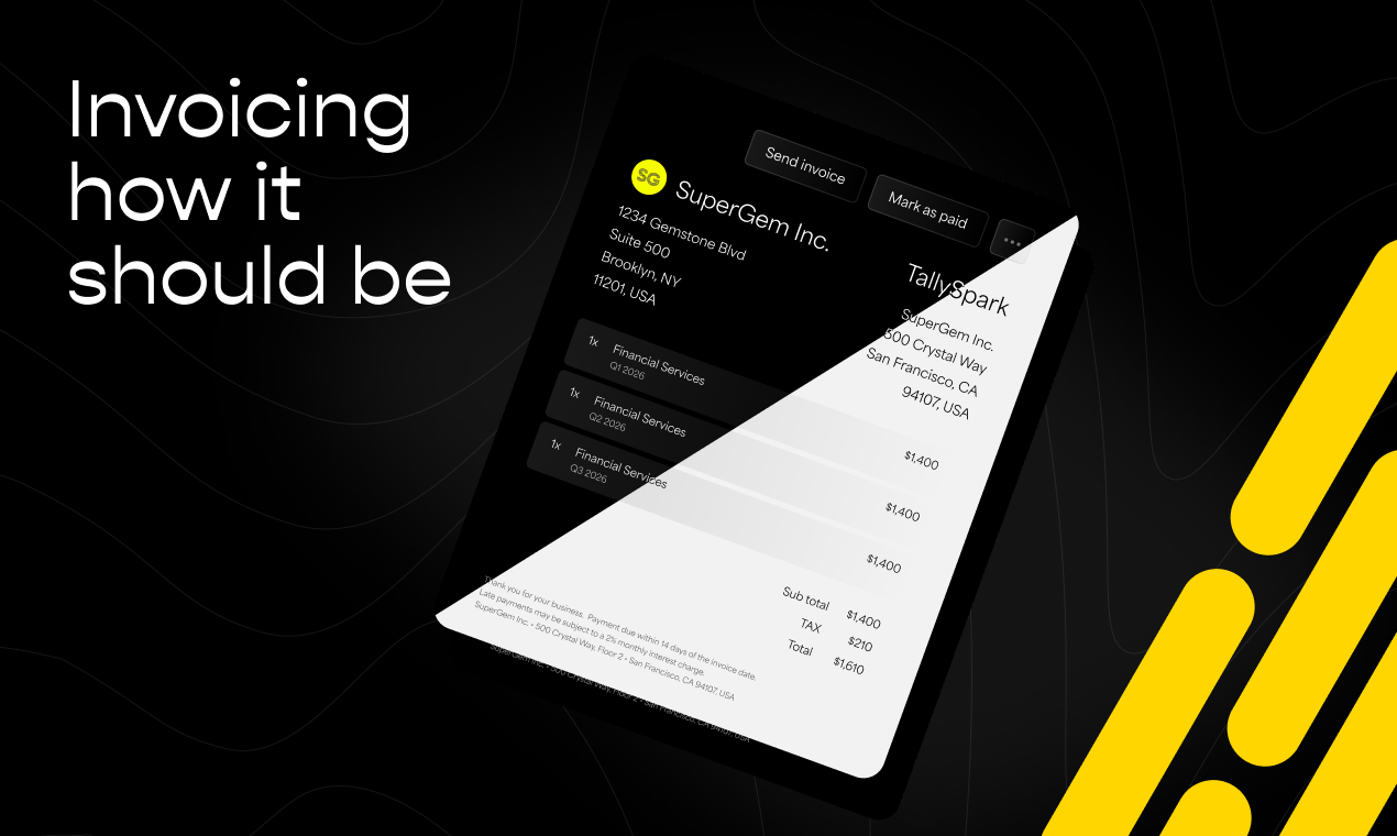 TallySpark - AI Powered Accounting - Screenshot 3 showing product features and functionality