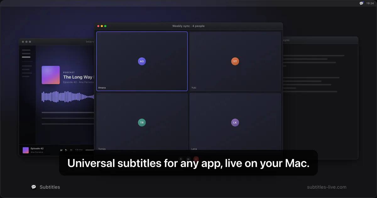 Subtitles screenshot