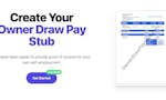 Owner Draw Pay Stub image
