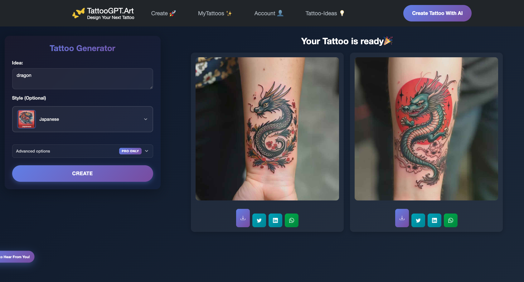 TattooGPT.Art gallery image