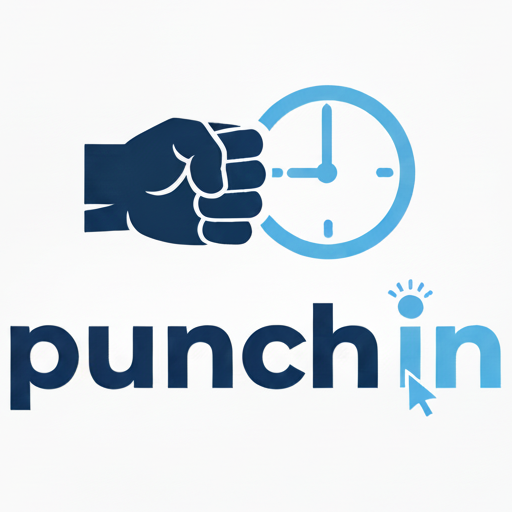 Punch In - Product Hunt launch logo and brand identity