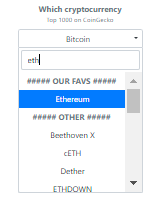 cryptocurrency What If calculator gallery image