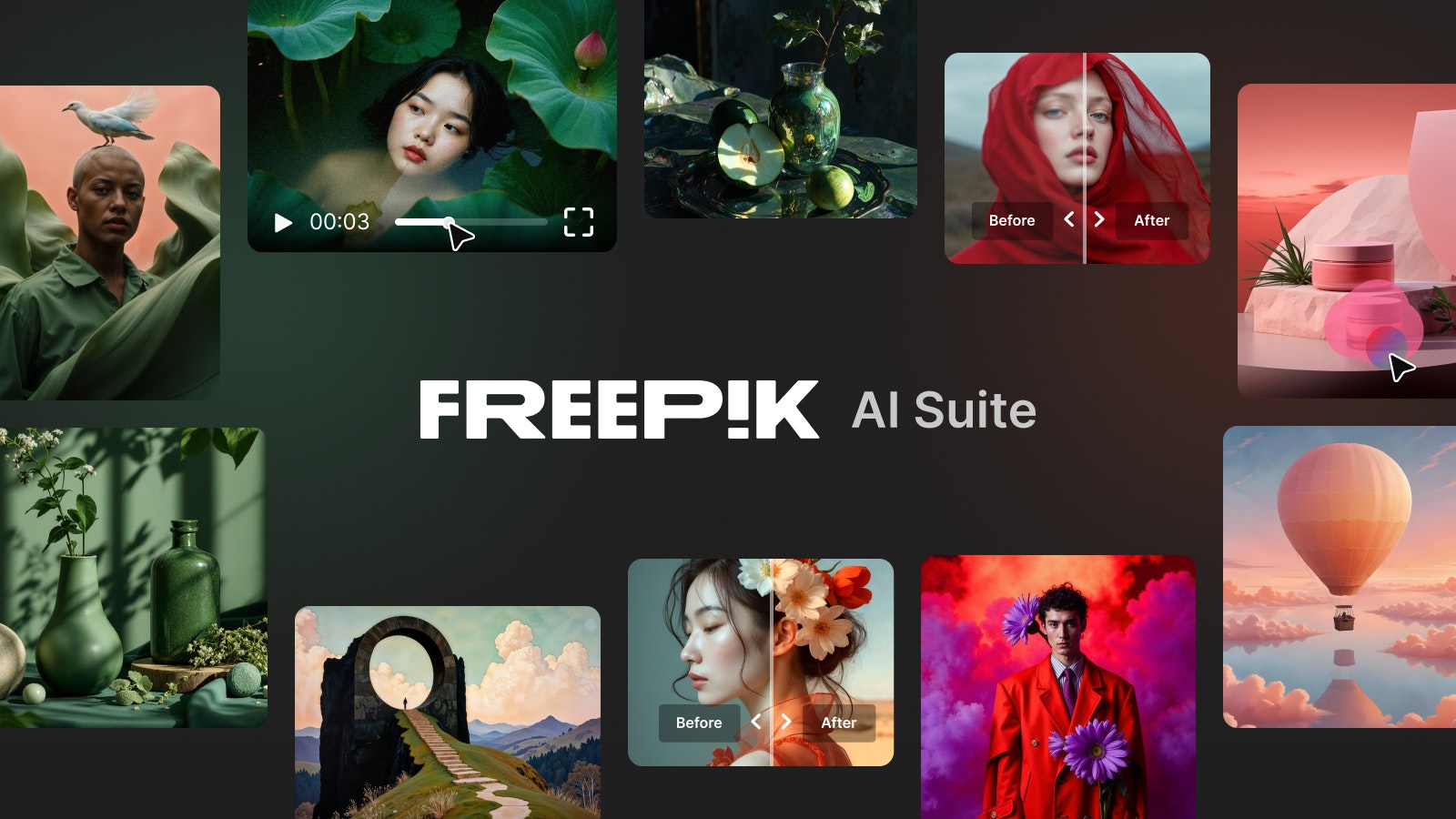 Freepik — screenshot 1 showing tool features and UI