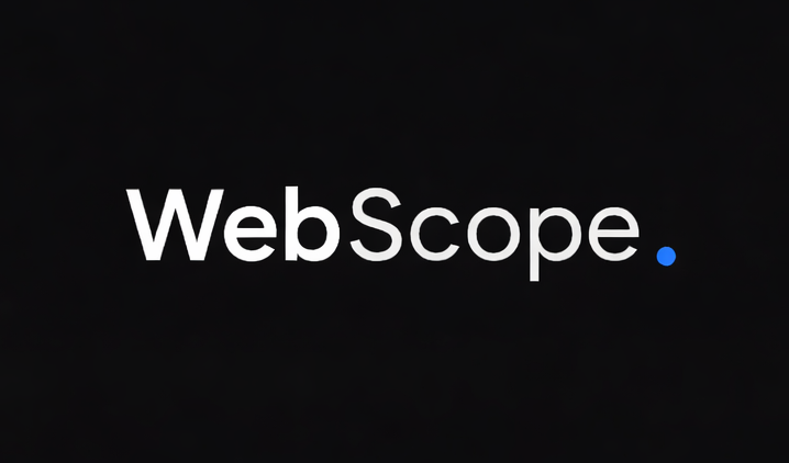 WebScope - Product Hunt launch logo and brand identity