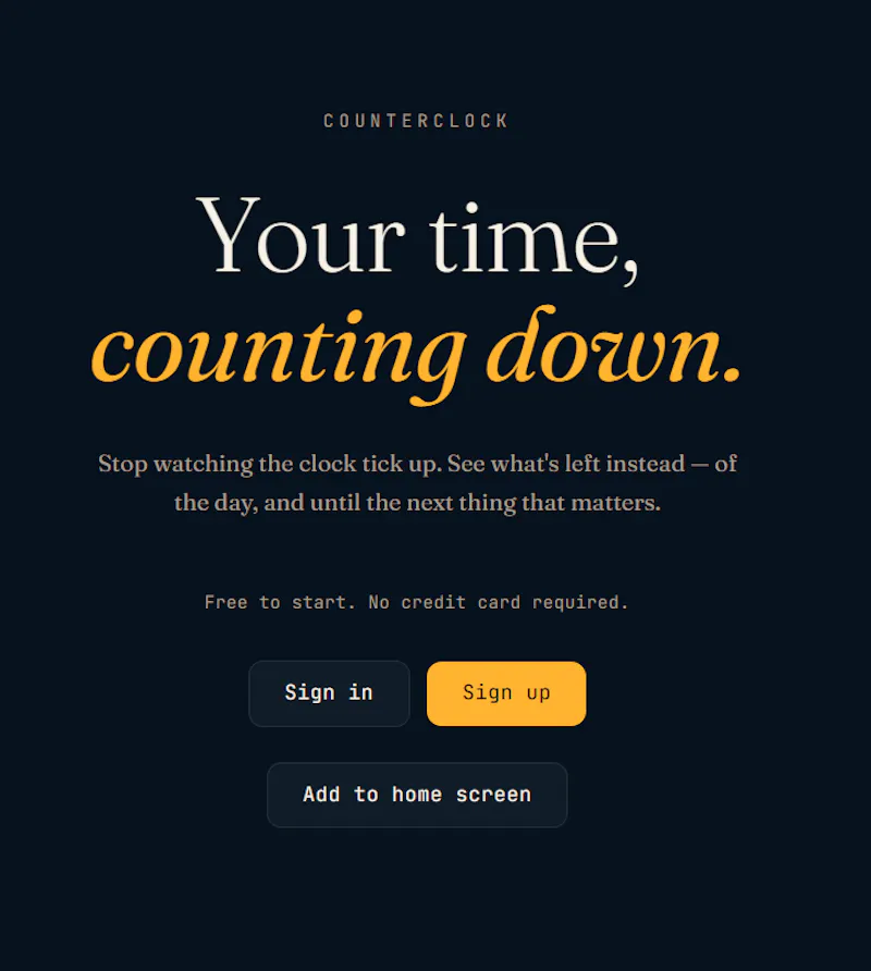 CounterClock screenshot 1