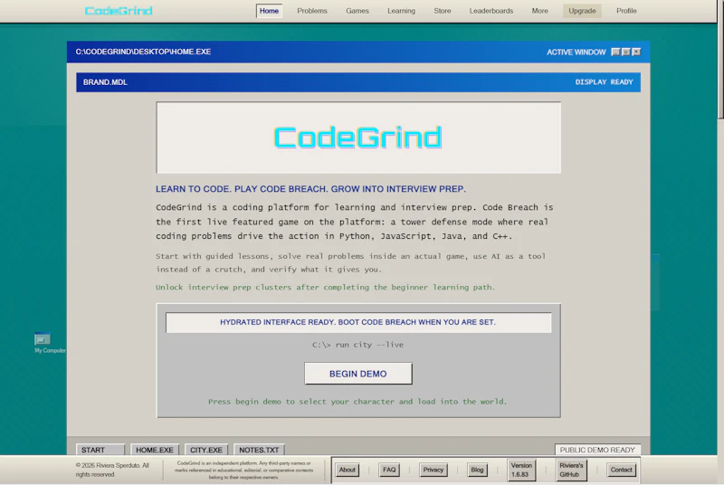 CodeGrind screenshot 2