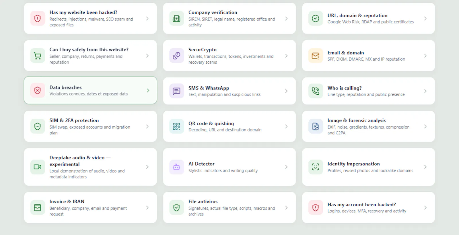 SecurCheck screenshot 2