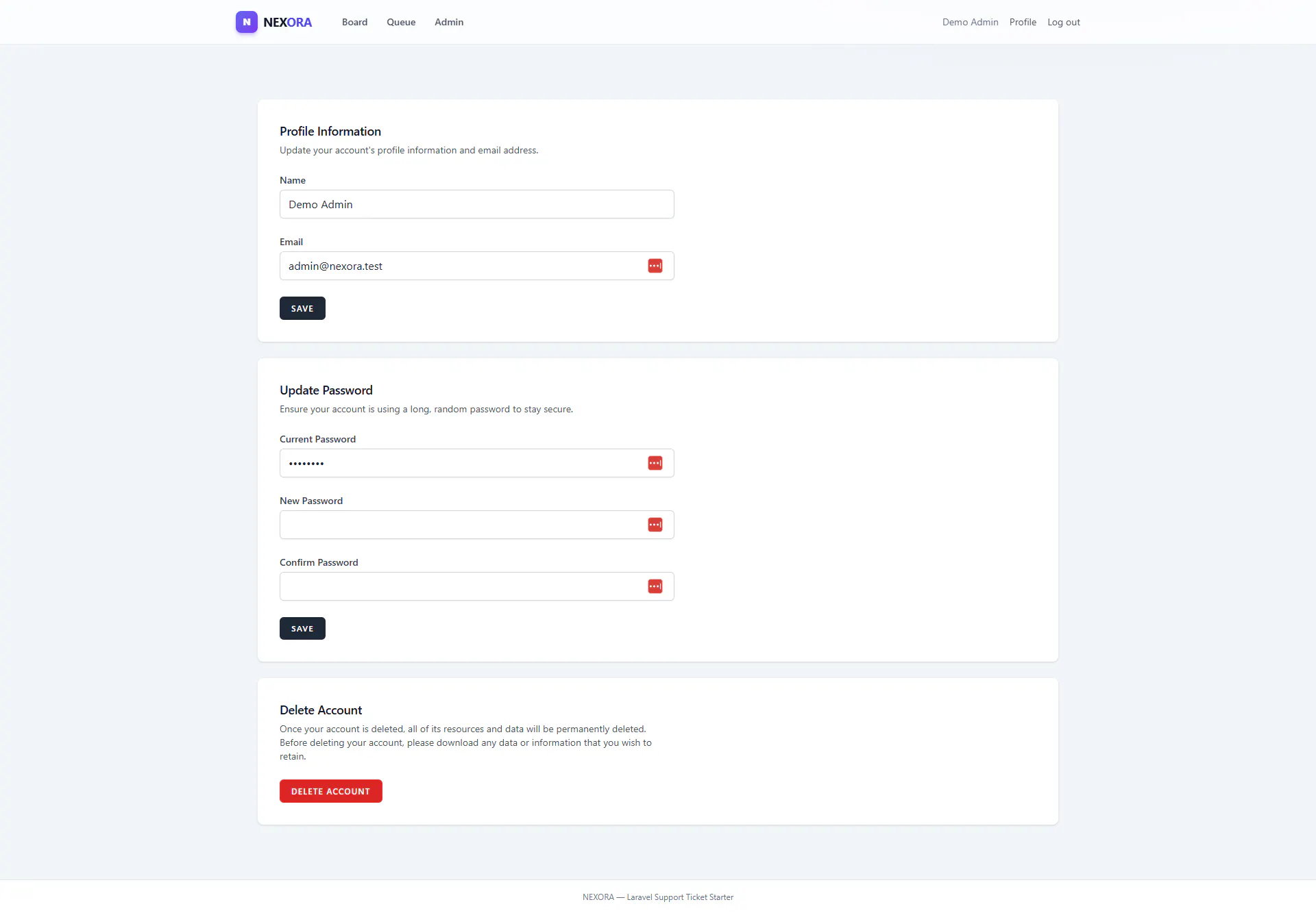 Laravel Support Portal Starter Kit gallery image