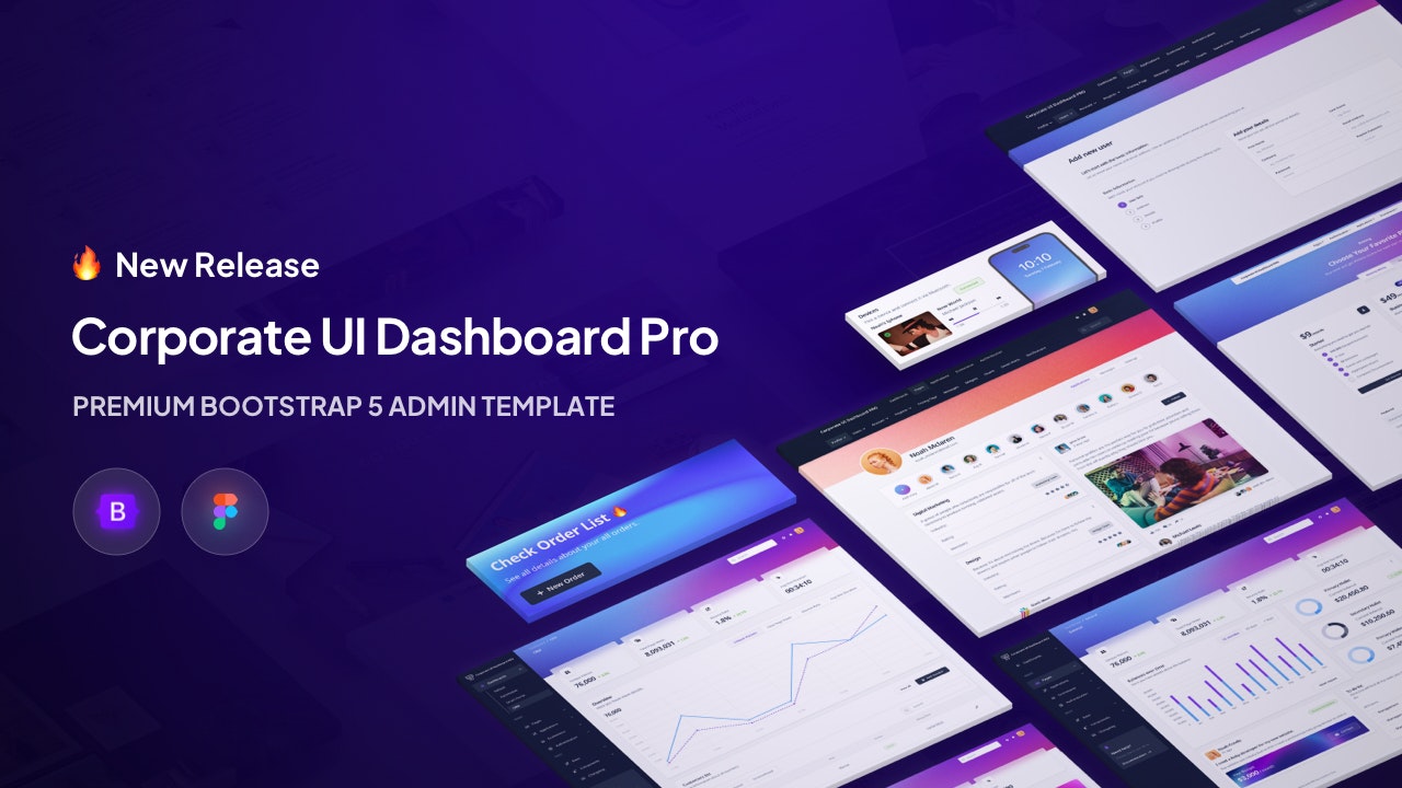 Corporate UI Dashboard Pro media 1