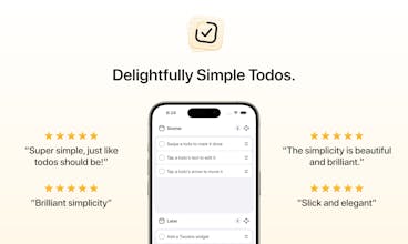 Twodos app interface showcasing a simple and minimalistic design for easy task management