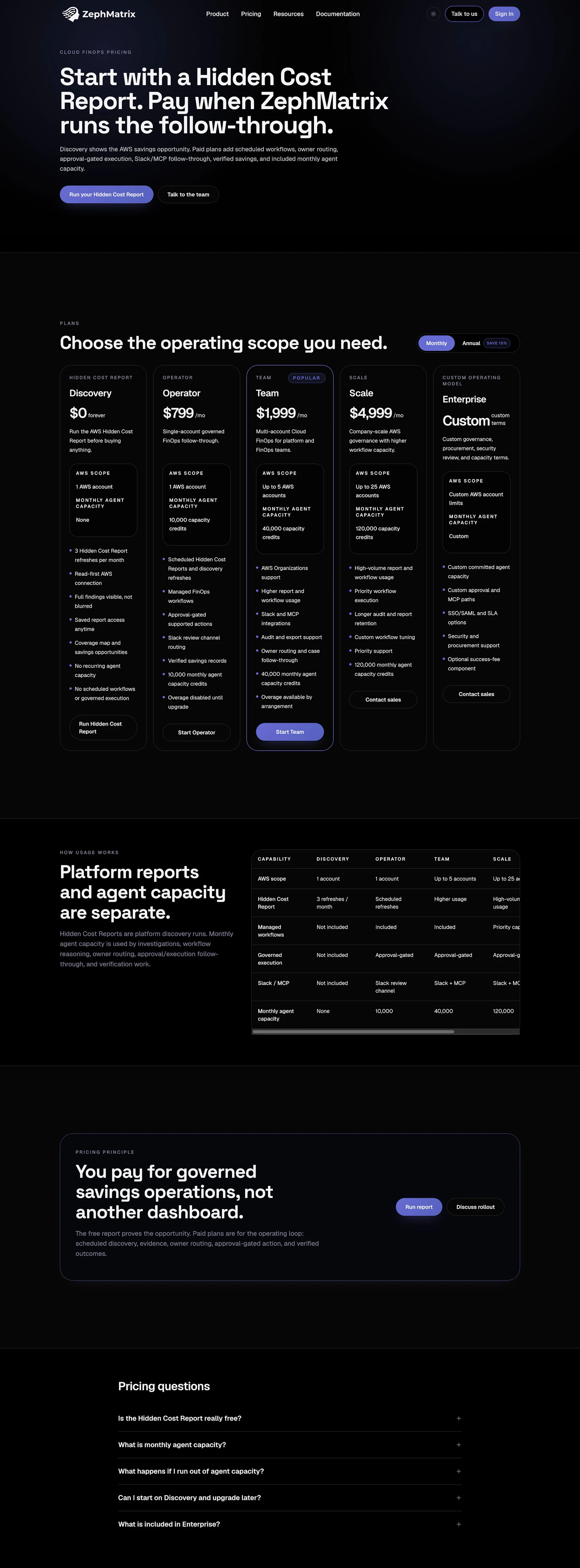 ZephMatrix — Agentic Cloud FinOps screenshot 3