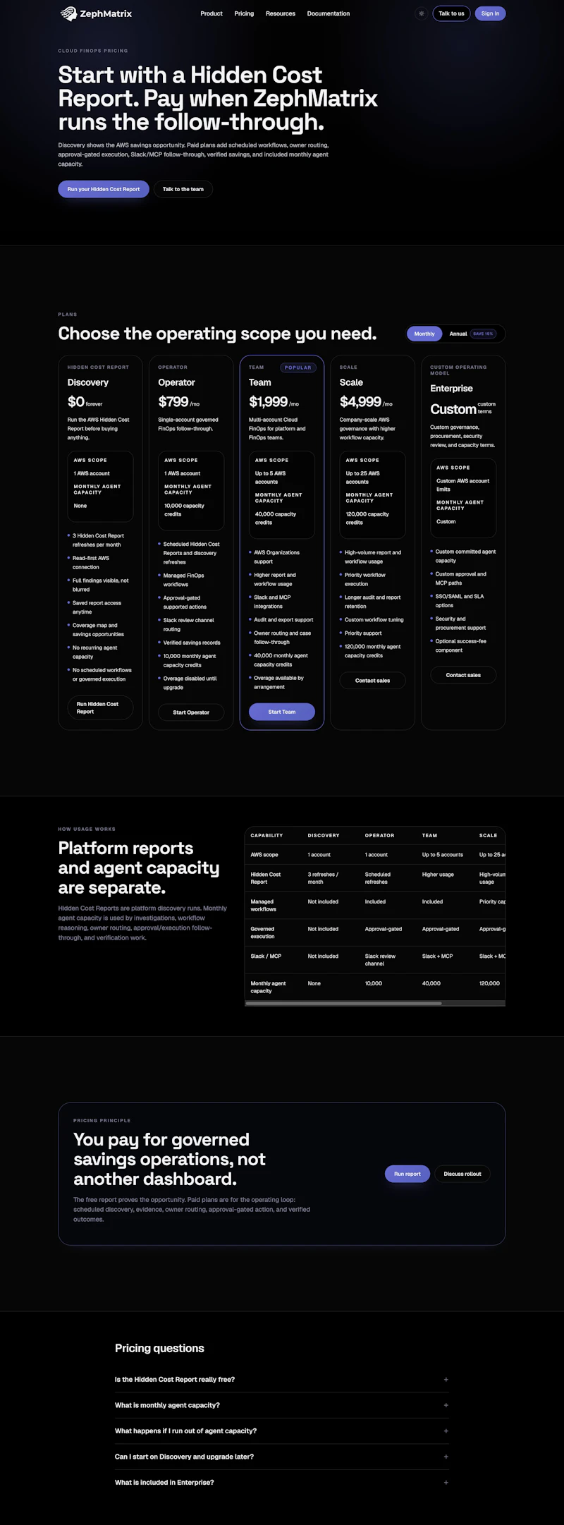 ZephMatrix — Agentic Cloud FinOps screenshot 3