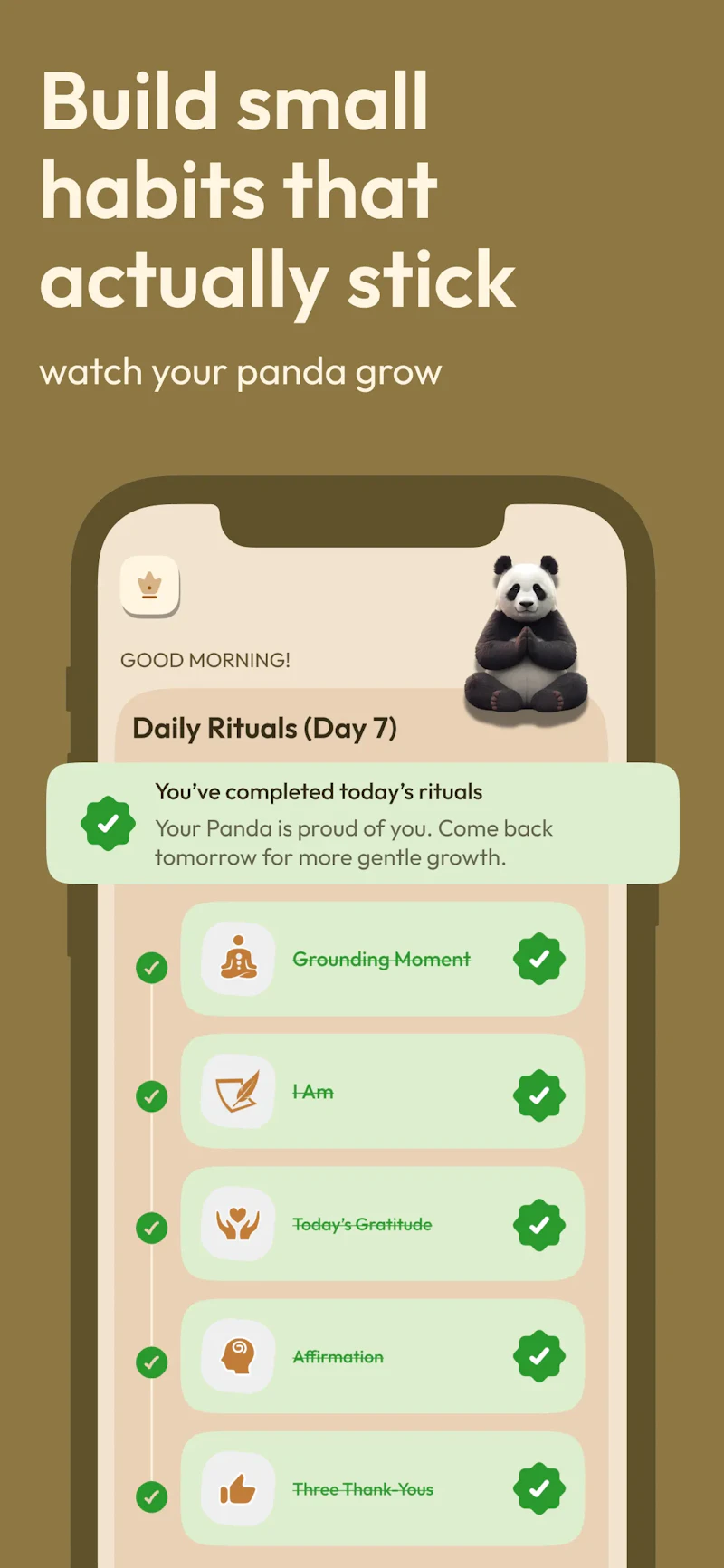 Grateful Panda: Gratitude App screenshot 3
