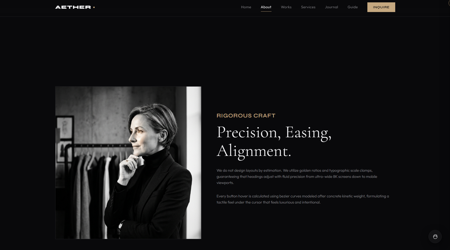 AETHER —Ultra Luxury Portfolio Template gallery image