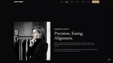AETHER —Ultra Luxury Portfolio Template gallery image