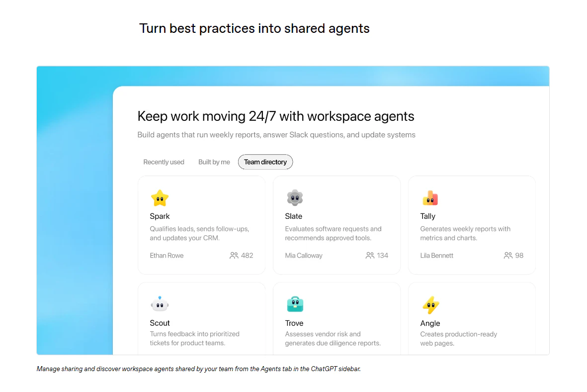 Workspace agents in ChatGPT screenshot 4