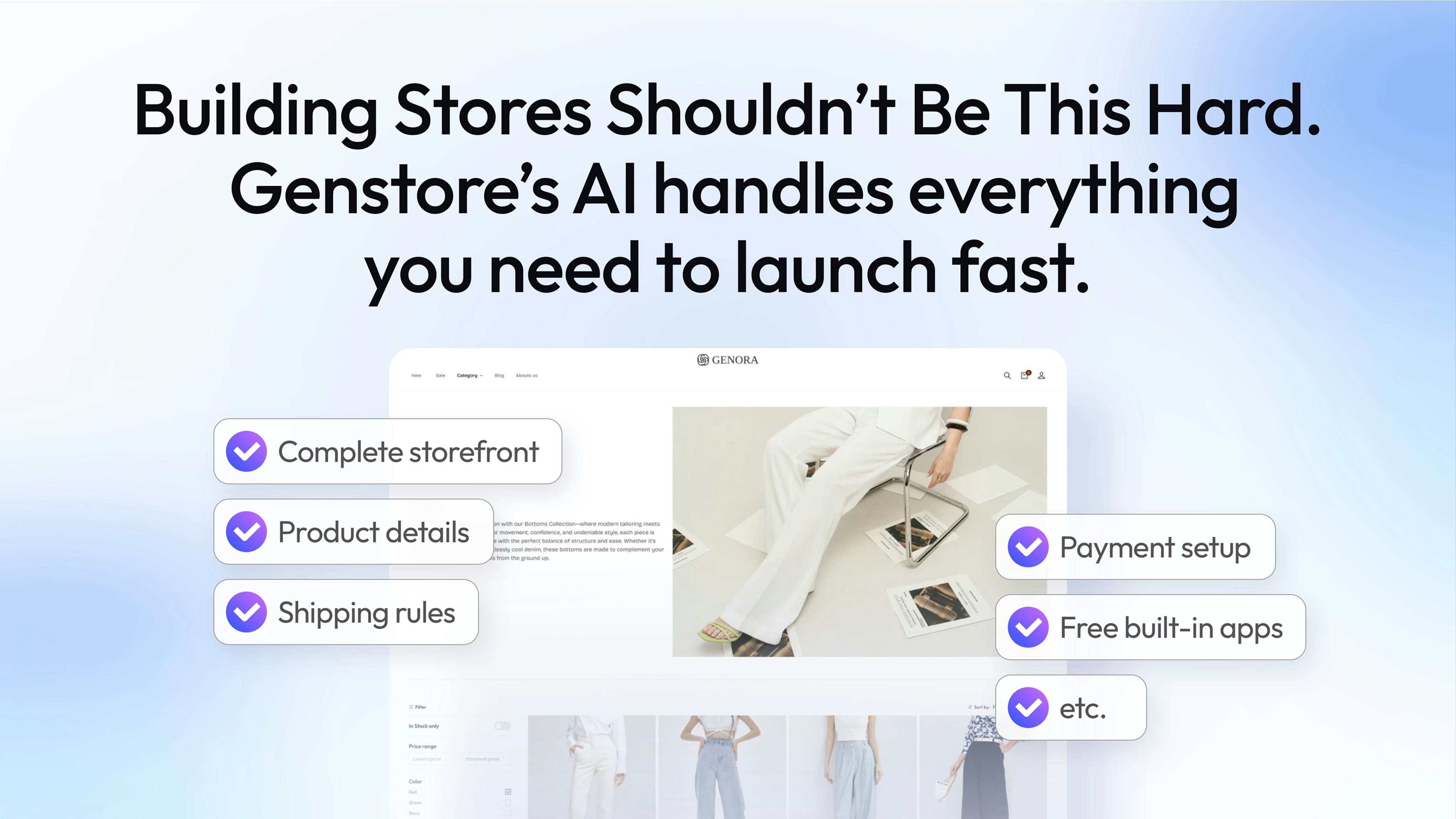 Genstore.ai - Ai-Native Store Builder progettato per le imprese locali media 4