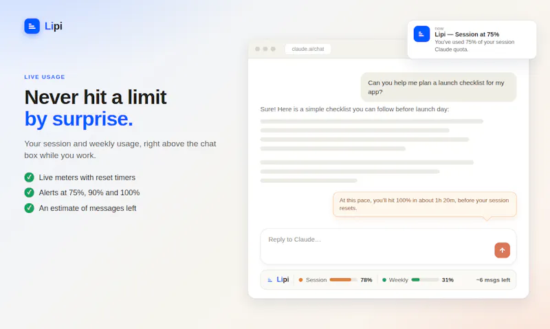 Lipi: Your AI companion screenshot 3