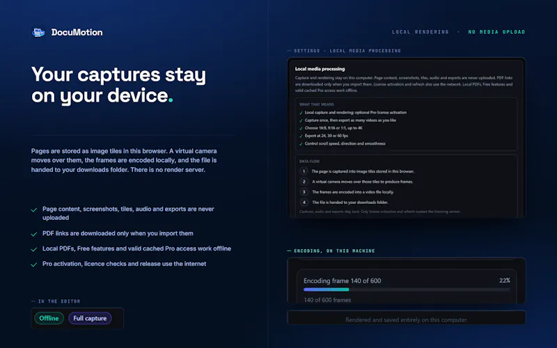 DocuMotion | Webpage & PDF to Video screenshot 4