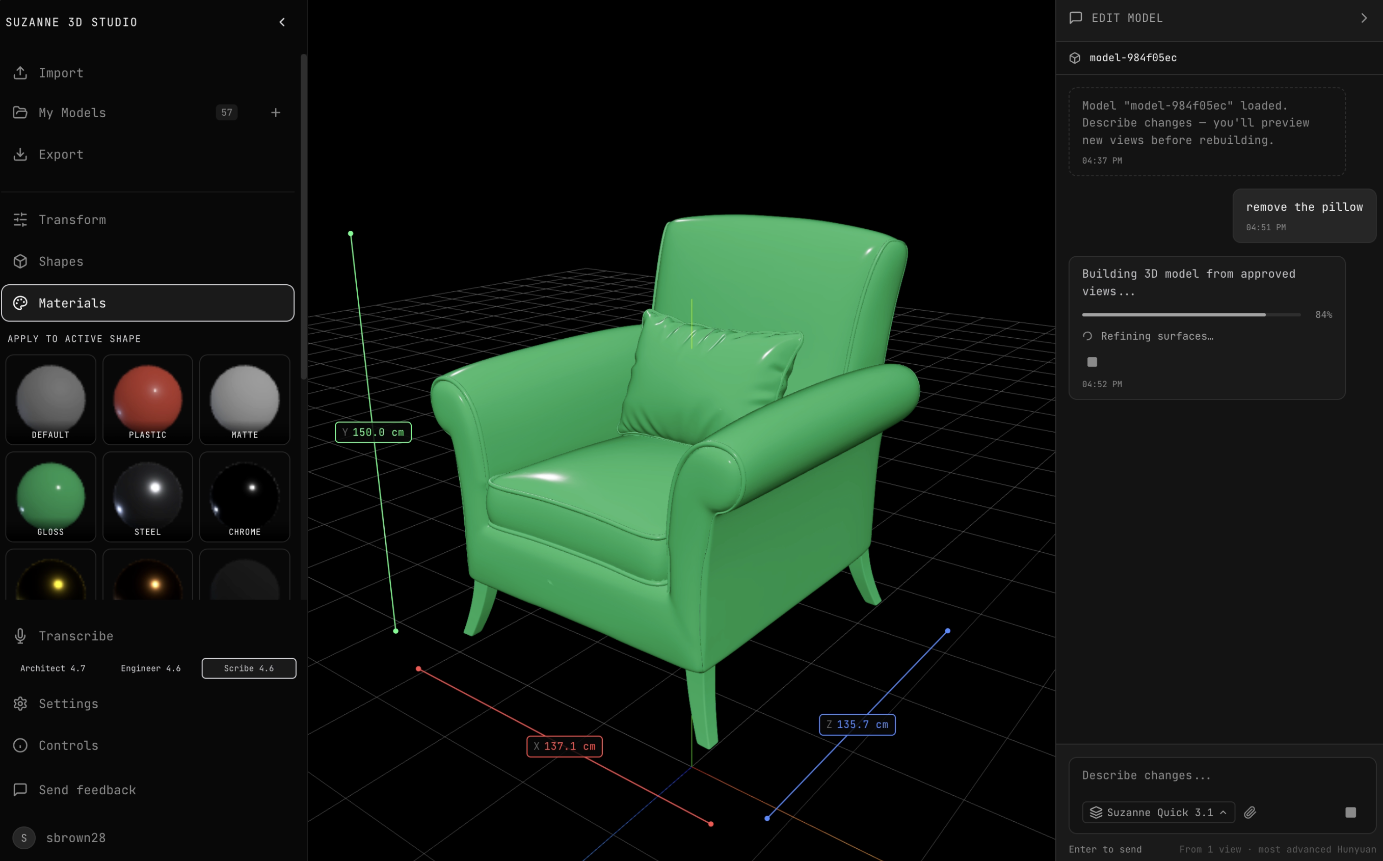 Suzanne 3D gallery image