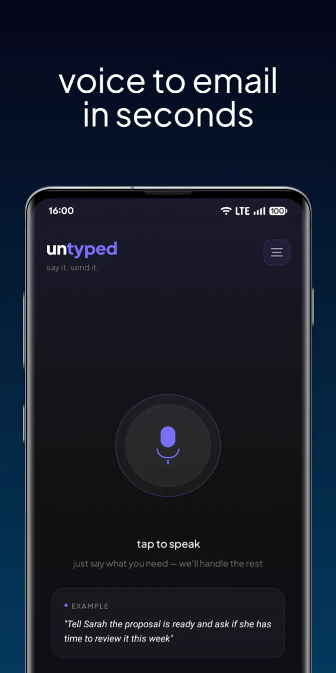 Untyped — Voice to Email gallery image