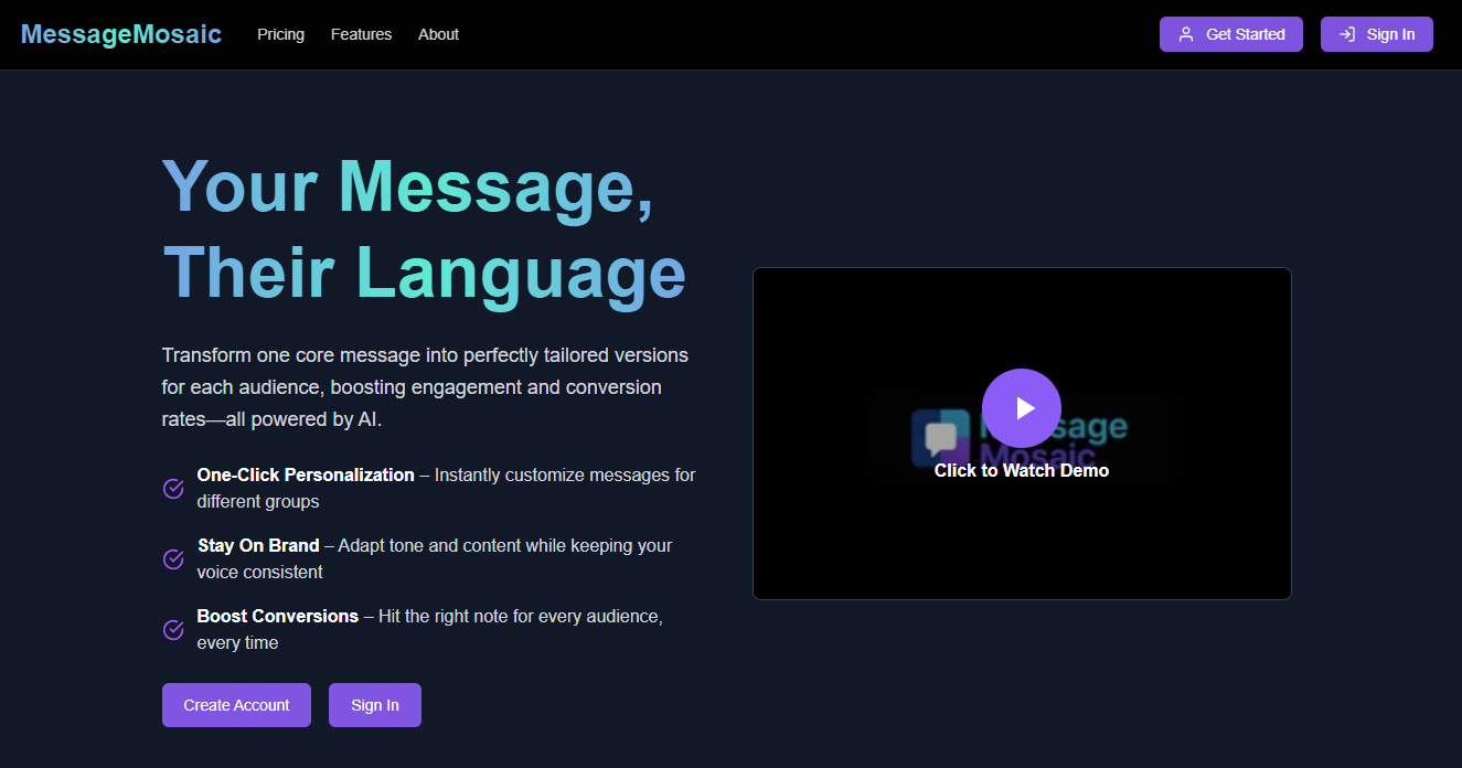 MessageMosaic gallery image