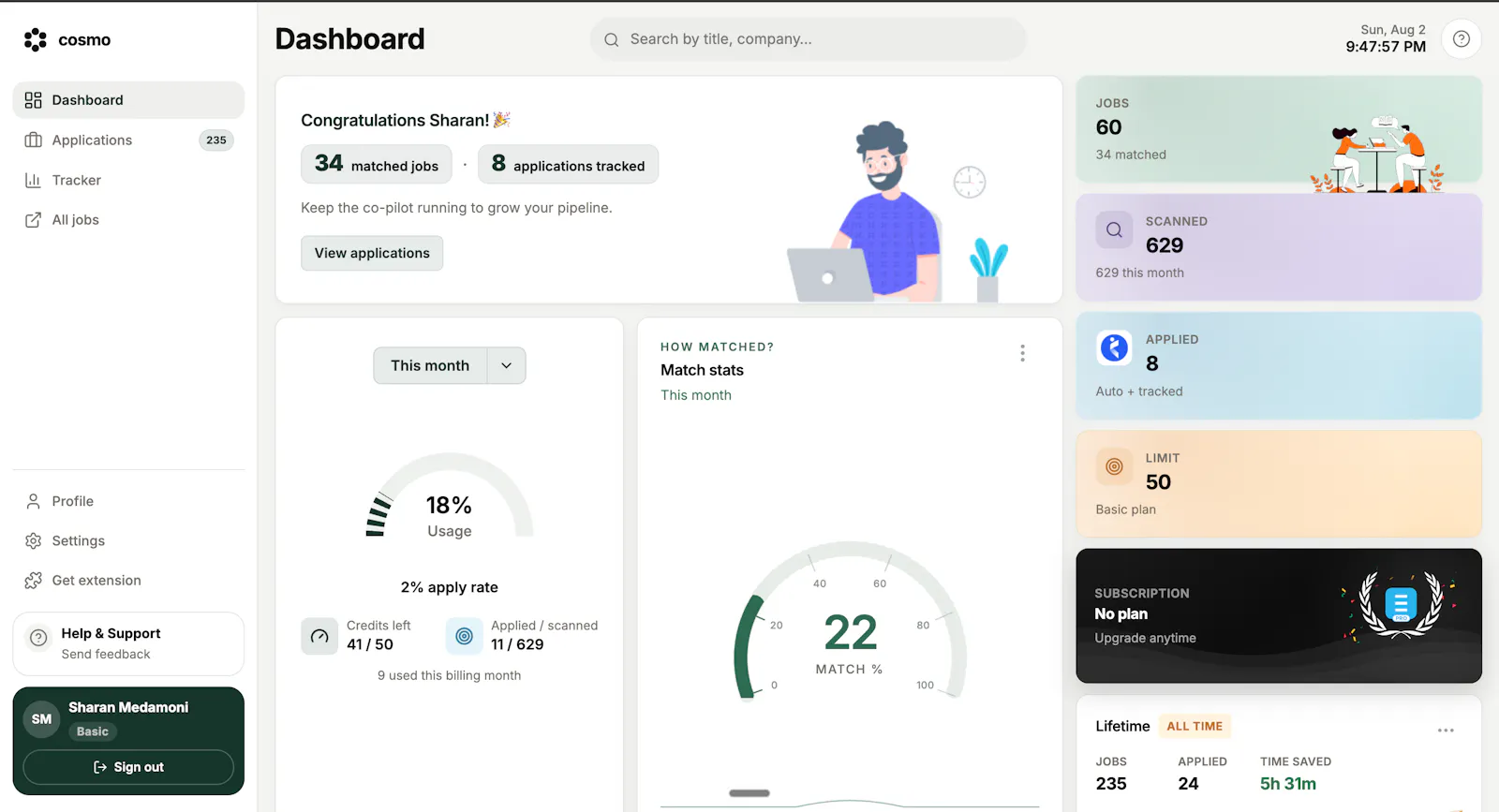 Cosmo Job Assistant screenshot 2