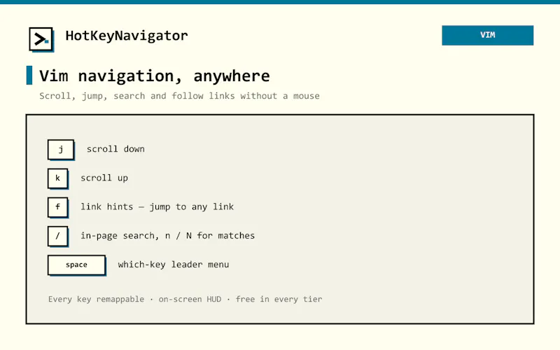 HotKeyNavigator screenshot 2