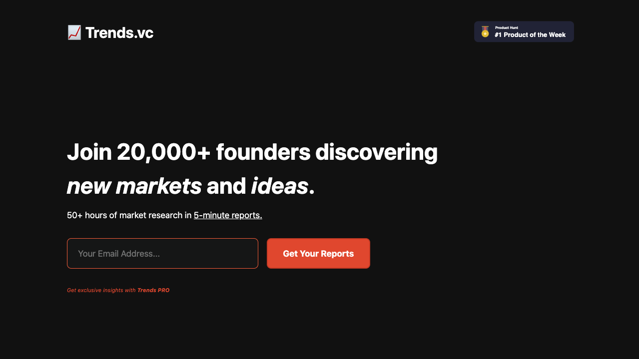 Trends.vc Product Hunt Image