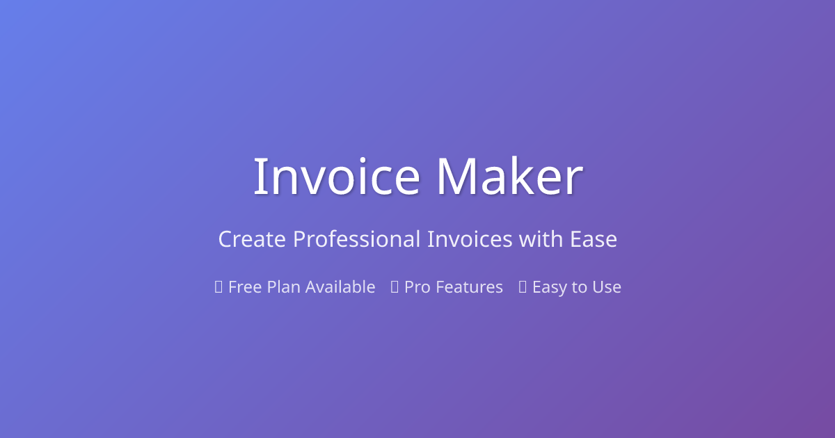 Invoice Maker