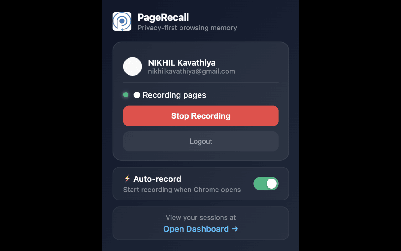 PageRecall gallery image