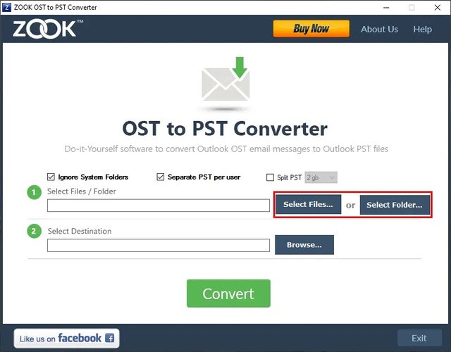 Outlook OST zum PST -Konverter media 1