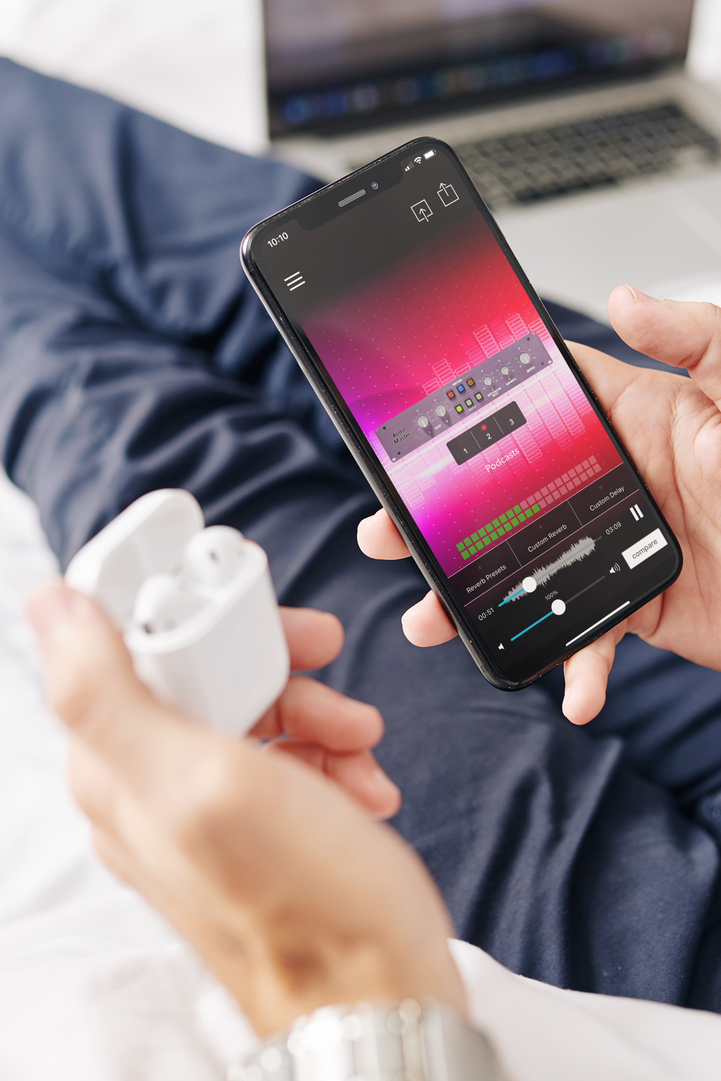 Media Audiomaster: Untuk podcast dan muzik - Penguasaan audio segera untuk podcast dan muzik.Buat gulungan 4