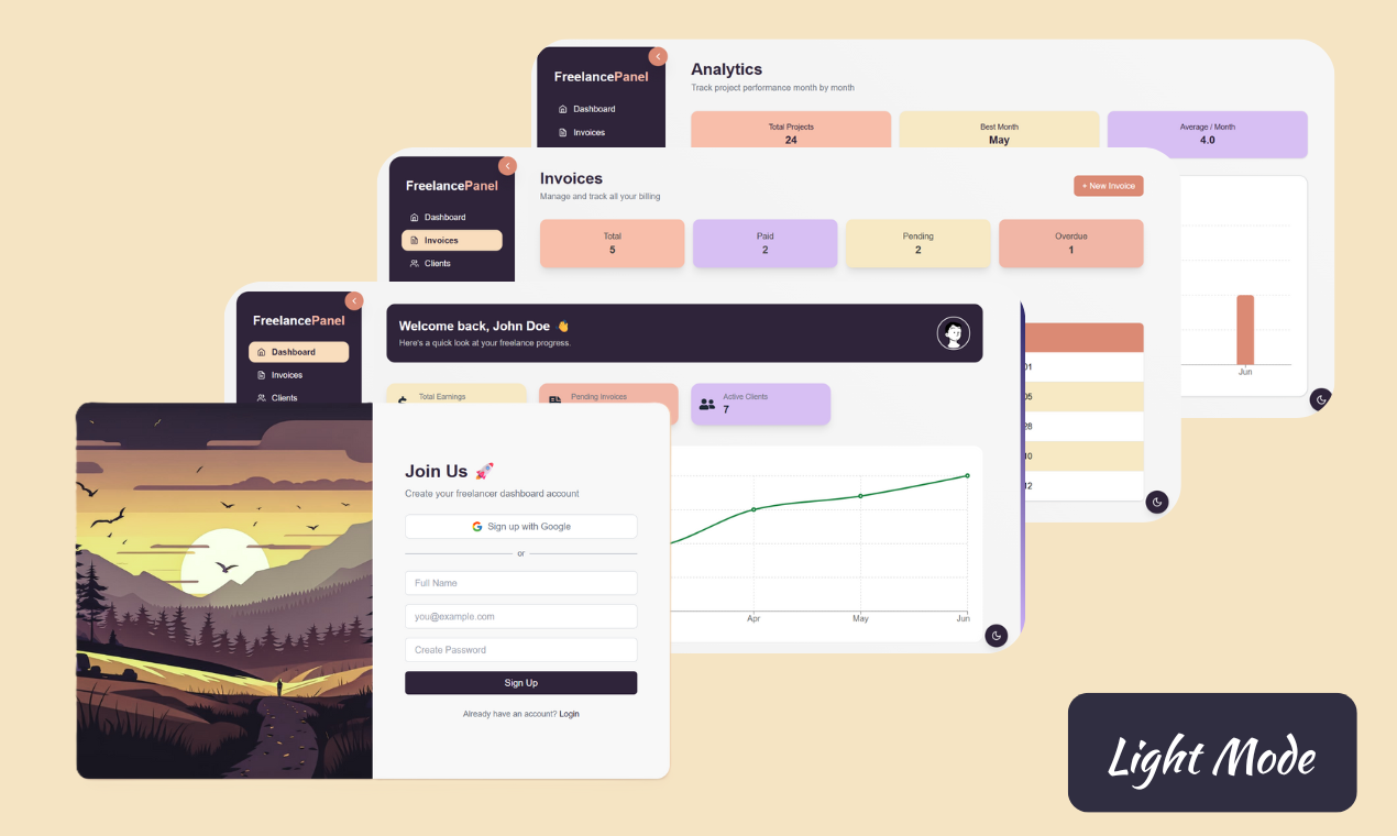 Freelancer Dashboard UI Kit media 1