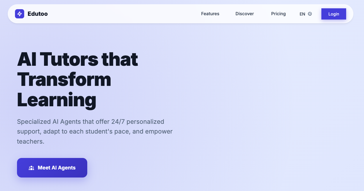 EduToo — AI Learning Platform gallery image
