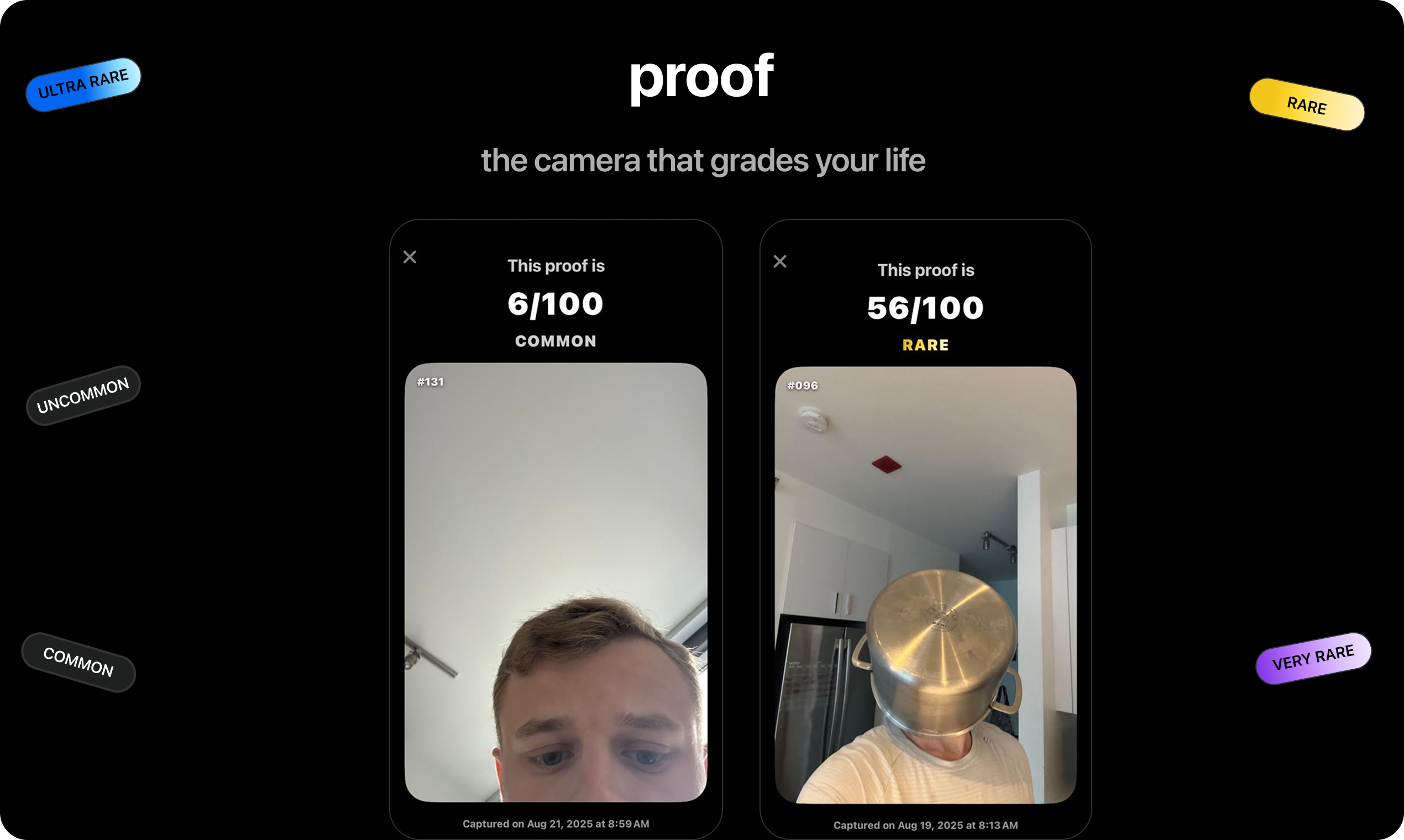 proof: the rare camera gallery image