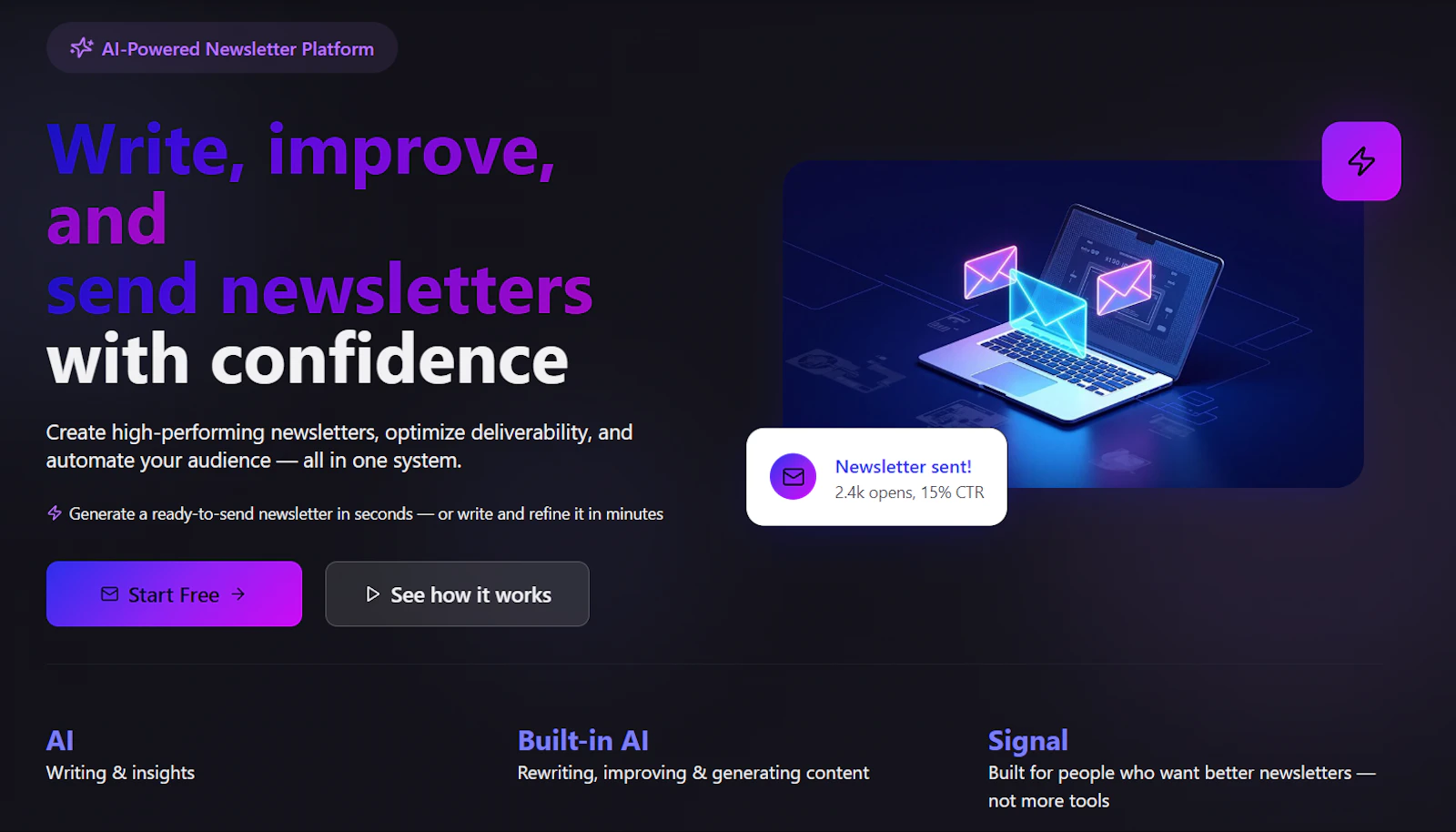 AI Newsletter screenshot 2