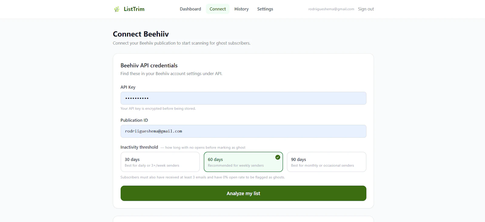 ListTrim screenshot 3
