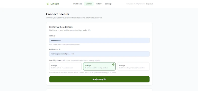 ListTrim screenshot 3