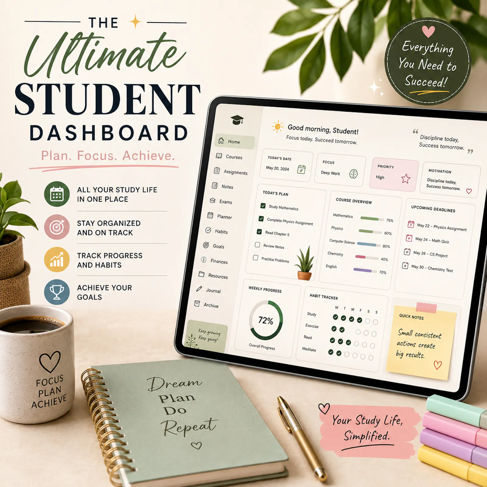 The Ultimate Student Dashboard  screenshot 3
