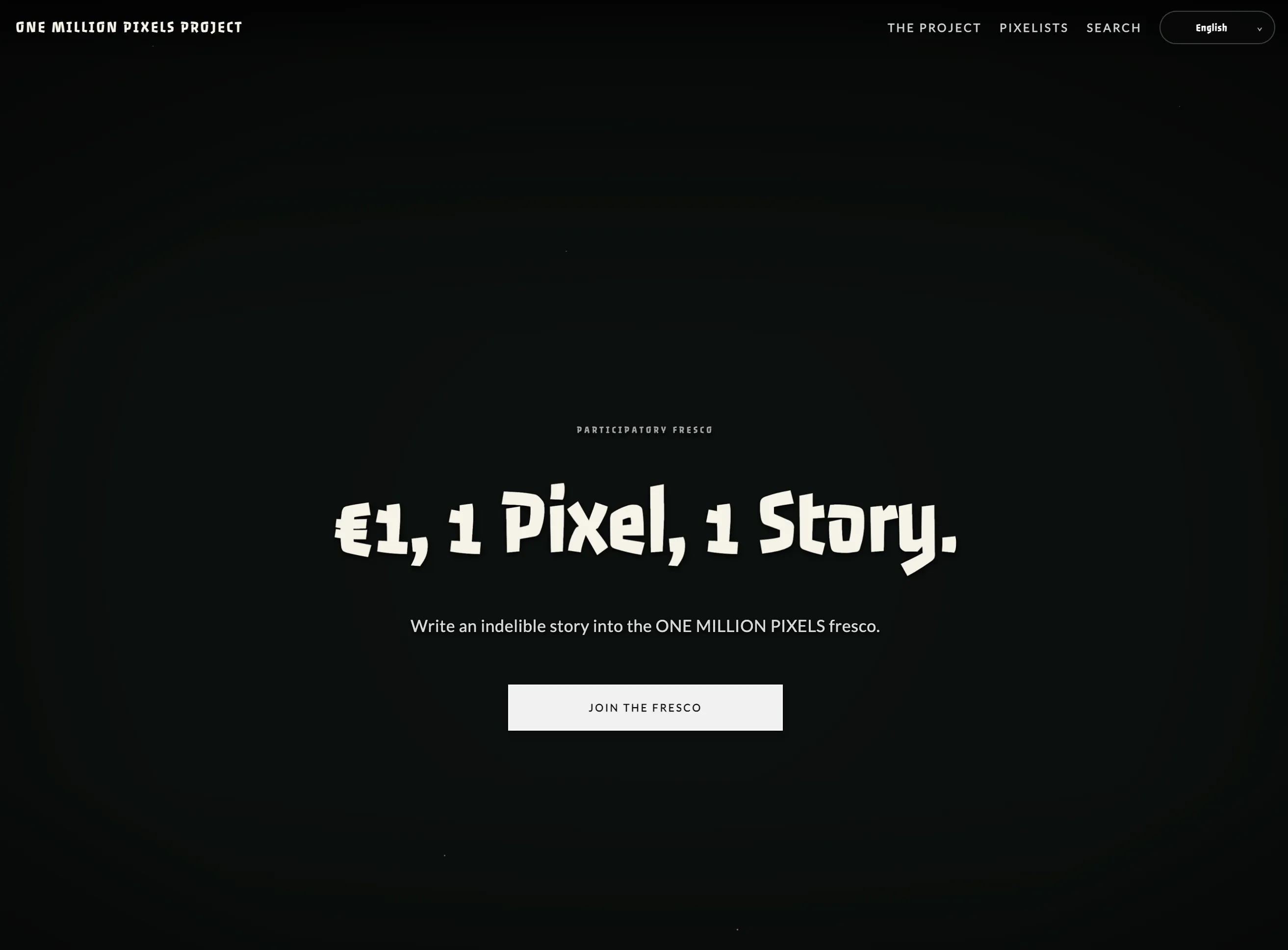 ONE MILLION PIXELS PROJECT screenshot 1